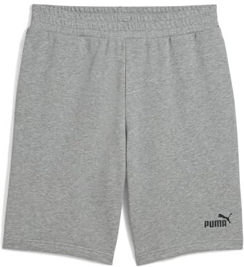 PUMA Herren ESS No. 1 Logo Shorts 10 Gestrickte Shorts, Medium Gray Heather, L