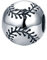 925 Sterling Silber Charm Anhänger für Pandora Armbänder, Baseball Perlen Anhänger Schmuck Geschenk für Weihnachten Geburtstag