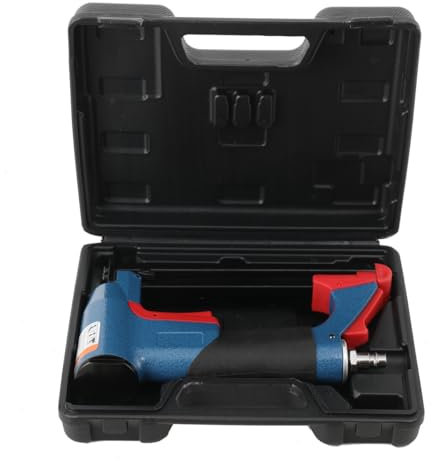 Cozyel Druckluft-Klammergerät/Nagler Druckluft Klammer-Nagelpistole für Werkstatt und Haus, Druckluftnagler 2 in1 Drucklufttacker mit Transportkoffer für Möbelherstellung Holzbearbeitung DIY-Projekte
