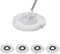 Spin Mop Head Replacement for 360 Spin Magic Mopping, 4PCS Microfiber Spin Mop Refill Heads for Standard Rotating Universal Spin Mop Replacement Compatible Wet Dry Mop