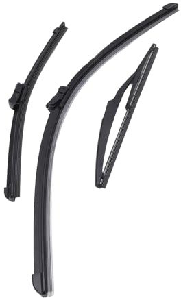 Front Rear Windscreen Wiper Blades Soft Rubber Windshield Rain Brushes Replacement for 500 500C 500L 2009 to 2023