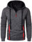 Generisch Hoodie Herren Herren Langarm Hoodie Herren Warm Pullover Knopfverschluss Reißverschluss Casual Kapuzenjacke Hoodie Baumwolle Sweatshirt Kordelzug Hoody mit Tasche