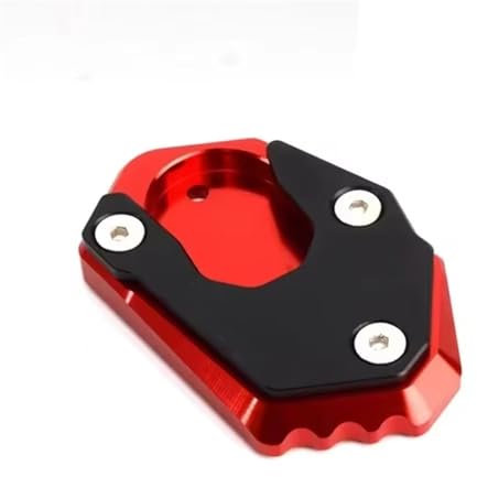 Motorradständer Pad Ständerfußvergrößerung Für Für Z900 Für Z900RS Für Z800 Für Z650 Für Ninja 650, Seitenständer-Verlängerungspolster Und Stützplatte Motorradständer(Red)