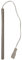 Bougie d'allumage pour poêle à granulés HT54896 compatible MONTEGRAPPA code 1049200300