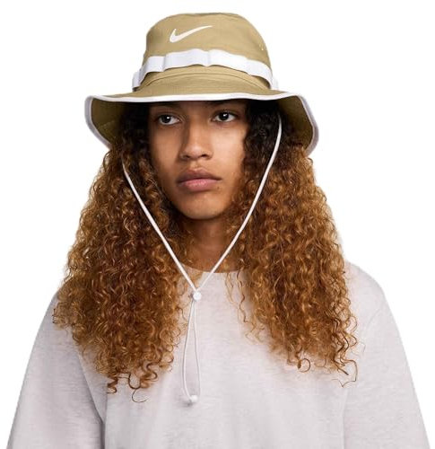 Nike Apex Dri-Fit Bucket Hat, Parachute Beige/White/Anthracite/White, HJ3683-297, L