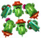 6Piezas Cactus de Decoraciones Vibrantes para Fiestas de Cumpleaños Mexicanos para Bodas y Showers