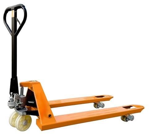 ZPRYZHD Transpalette Standard, Transpalette Manuel, Transpalette pour Charges Lourdes, avec Roues en Nylon, pour la Manutention en Entrepôt et Le Tri Logistique(Large)