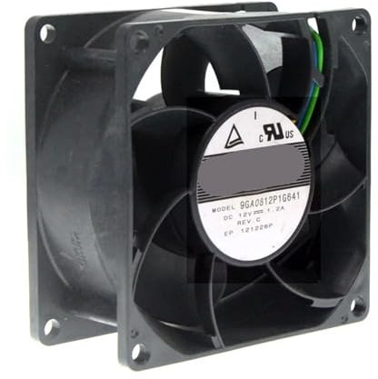 1pc High Speed 12V Ball Bearing Cooling Fan 80mm X 80mm X 38mm 9GA0812P1G641 1.2A 9950RPM,for Miner Fan Powerful Cooler
