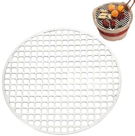 Mihauuke Rejillas De Parrilla De Acero Inoxidable - Rejilla Para Parrilla De Fuego - Soporte Portátil Antiadherente De Recambio Para Comida Pizza Y Fogatas De Camping