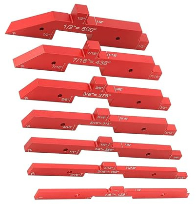 Precisions Setups Höhenmessgerät Set Oberfrästisch Setup Stange Winkel Holzbearbeitung Aluminiumstange für Tischschneider Fräsenblöcke