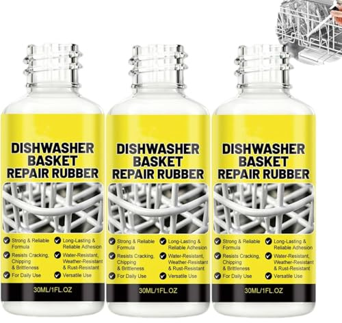 Spülmaschinenkorb Rost Reparatur,Rostschreck für Spülmaschine,Geschirrspüler Korb Reparatur Gummi,Flüssiggummi Reparatur Weiss Flüssigkunststoff,Flüssige Abziehbare Gummibeschichtung (3PC)