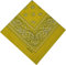 Bandana Halstuch Bikertuch Nickituch Kopftuch Baumwolle Mundschutz Piratentuch Gelb