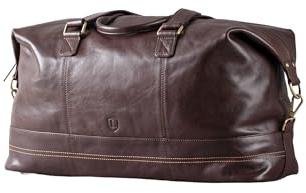 Lakeland Leather Keswick Real Leather Weekend and Overnight Holdall Duffle Bag in Brown