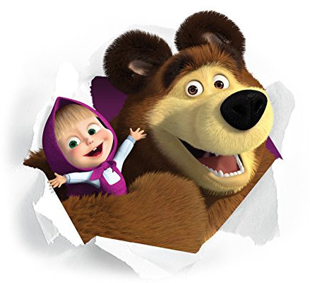 Masha e Orso adesivi murali