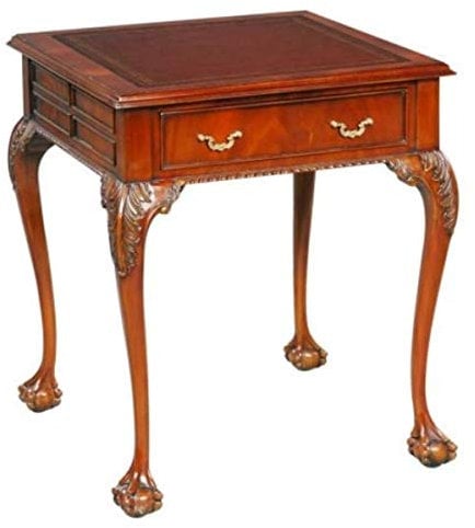 Casa Padrino Luxus Barock Mahagoni Beistelltisch Rotbraun/Braun 56 x 56 x H. 66 cm - Barock & Jugendstil Wohnzimmermöbel