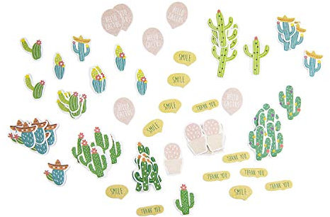Oblique-Unique® 72 Kaktus Kakteen Sticker Selbstklebend Sommer Mexico Aufkleber Selbstklebend für Verzierung Scrapbooking Deko