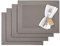 Westmark Tischsets/Platzsets, 4 Stück, 42 x 32 cm, Synthetik, Grau/Braun, Saleen Edition: Home