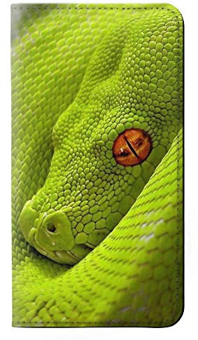 Innovedesire Green Snake Flip Hülle Tasche Klappetui für iPhone 11 Pro