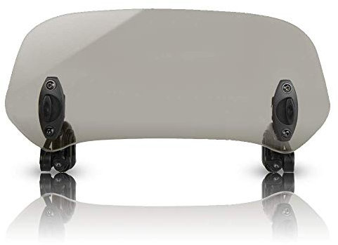 368mm Motorrad Windabweiser Verstellbare Clip-on Windschutzscheibe Zubehör Windschild Windschutzscheibe Verlängerung Erweiterung Spoiler Aufsatz Schwarz