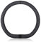 Ergocar D-Form Auto Lenkradbezug Rutschfester Auto Sport Lenkradschutz Mikrofaser Wildleder Winter Warm für D-Form Lenkrad Durchmesser 38cm (15 ) (Schwarz)