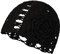 ZLYC Damen Mädchen Mütze Handgemachte Sommermütze Strickmütze, Schwarze Blume., One Size