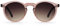 TAKE A SHOT Holz-Sonnenbrille Damen Rosa Transparent, Braune Schmal Runde Gläser, UV400 - Pinke Sonnenbrille Holz LOLA