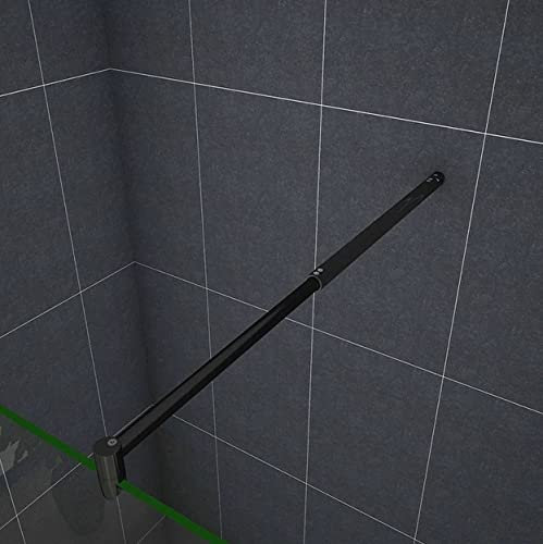 AICA barre de stabilisation extensible 70-120cm, barre de fixation cylindrique en aluminium avec la finition NOIR MAT