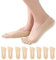 Feliciay 4 Paires De Chaussettes Pour Orteils Chaussettes Invisibles à Cinq Doigts Chaussettes Respirantes Pour Femmes Chaussettes à Doublure Basse AntidéRapantes (Couleur De La Peau)