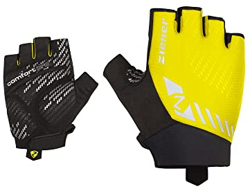 Ziener Herren COSTY Fahrrad-/Mountainbike-/Radsport-Handschuhe | Kurzfinger - atmungsaktiv/dämpfend, Poison Yellow, 8