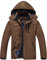 YSENTO Herren Wasserdicht Skijacke Atmungsaktiv Fleece-Futter Winterjacke Warm Funktionsjacke Outdoor Wanderjacke(Kaffee,M)