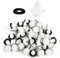 25pcs Plastic Fastener Auto,Rivetti plastica auto,Clip Della Portiera Dell'auto con Della Rondella,Rivetti plastica,Rivetti in Plastica per Auto,Clip Fissaggio per Auto Universali