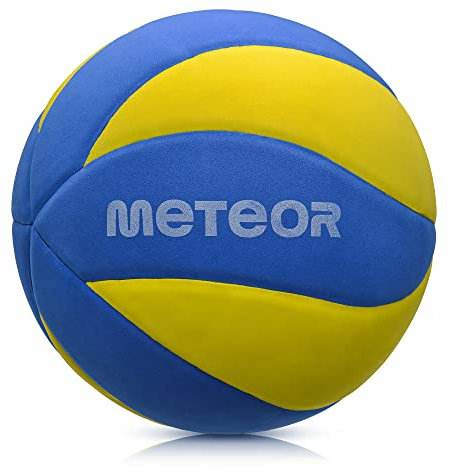 meteor® Volleybälle Größe fur Kinder Jugend und Damen ideal auf die Kinderhände abgestimmt idealer Volleybälle für Ausbildung weicher Volleyball mit griffiger Oberfläche
