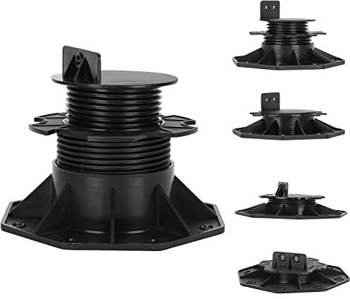 Sonnewelt Stelzlager höhenverstellbar Terrassenlager 10 Stück für die Unterkonstruktion,von 60-140mm füße verstellbar Terrassenplatten Bodenplatten Fliesen Messestand Steinplatten