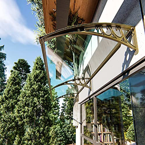 Aluminium-Türvordach für den Außenbereich, wasserdicht, Haustürvordach, Markise, Türmarkise, Unterstand, Polycarbonat, gebogenes Fenster, Markisenüberdachung, Terrassenüberdachung, Sonnensch
