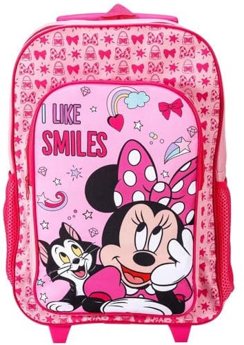 Minnie Mouse Premium Trolley Backpack with Wheels & Extendable Handle