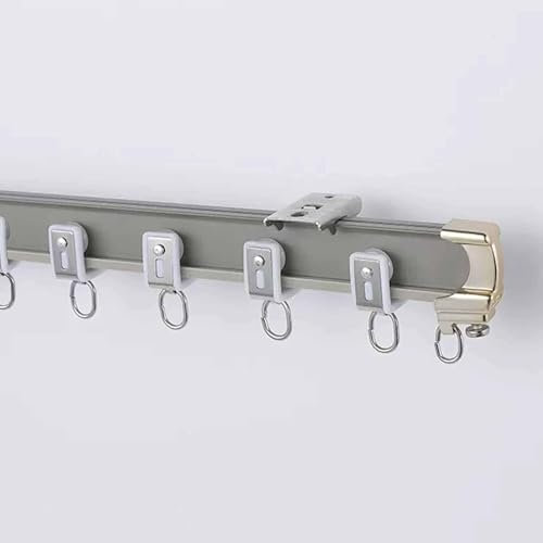 Gebogene Wand-/Decke-Vorhangstange for Badezimmer, Raumteiler-Vorhangschiene – Verwendung im Büro und Camping (Farbe: Wandmontage, Größe: 450 cm/14,8 Fuß) (Color : Wall Mount, Size : 800cm/26.2ft)
