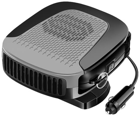Dégivreur de Pare-brise de Voiture, Ventilateur de Chauffage de Chauffage de Voiture 12 V, Rotation à 360 °, Dégivreur de Pare-brise Intérieur D'automobile, Chauffage Rapide pour