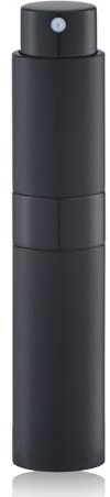 Lulupack 10ml Recargable Atomizador Perfume, Mini Botella Colonia Vacía Dispensador, Pulverizador Portátil Spray (Negro)