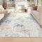 Homcomodar Tappeto Piccolo 122x170cm Beige Tappeto Scendiletto Camera da Letto Tappeti Cotone Lavabili Lavatrice the Carpet per Salotto Cameretta Ufficio