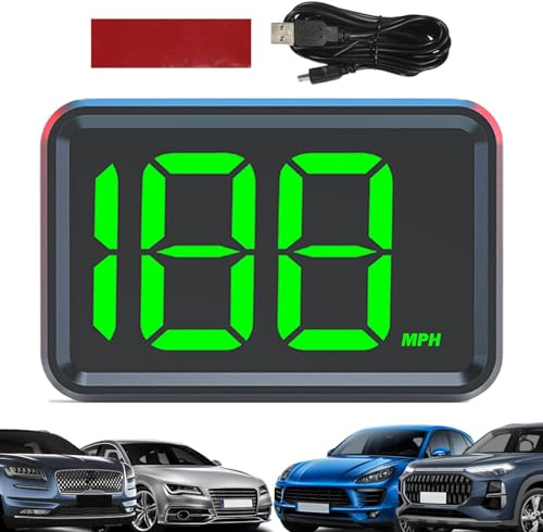 Frontbildschirm für Auto, Hud Frontdisplay, elektronischer Projektor vorne, digitaler Tachometer mit 3,2 Zoll LED-Display, Hud für Armaturenbrett