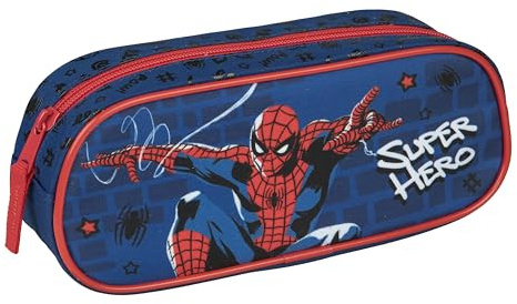 Undercover Spider-Man 50g Pencil Case Pencil Case 22cm x 9cm x 7cm for Kids Boys Girls Teens School, red, Classic