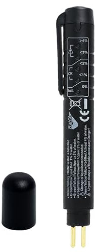 Penna del Tester del Liquido dei Freni 5 LED Mini, Compatibile con DOT 3/4/5, Strumento di Diagnostica per la Manutenzione dell'Auto, Penna Tester Portatile