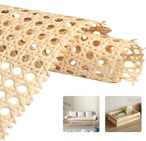 SDLDEER Wiener Geflecht 40x200 CM, Wasserdicht PE Rattan Gurtband, Schimmelfest Handgemachtes Rattan Möbeldekoration, DIY Wabengeflecht Stuhlflechtrohr