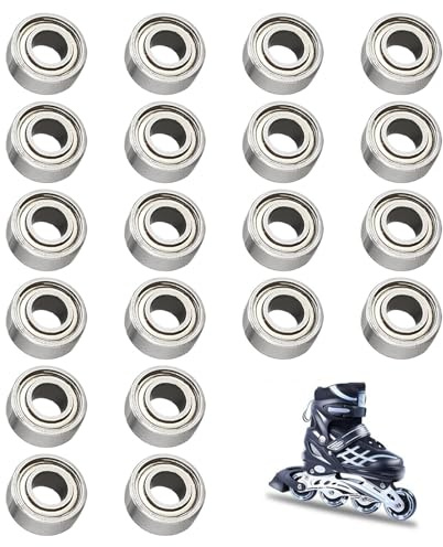 20 Stück Miniatur Kugellager 3x7x3, 683ZZ Kugellager doppelt Klein Geschirmt Rillenkugellager, Kohlenstoffstahl Lager ABEC9 für Hochgeschwindigkeitsbetrieb, Vorgeschmiert, Ideal für Mikromotoren