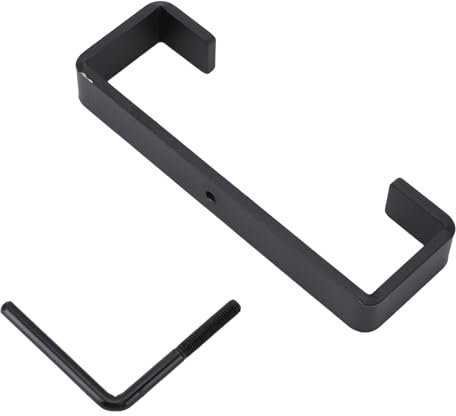 AUNMAS Metal Mail Box Bracket, 4 Inch Carbon Steel Concrete Post Clips Heavy Duty Mailbox Mounting Bracket for Planter, Birdhouse, Mailbox, Basket, Hose Reel