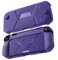 Hasaller Fundas para consola de juegos T-PU PC de cuerpo completo funda protectora rígida antiarañazos absorción de golpes funda protectora para juegos para Nintendo Switch 2 (morado)