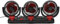 HELEVIA 3 Heads Cooling Fan with Phone Holder, Powerful Airflow Portable Electric Fan, for Car Truck Stable Suction Cup (24V)