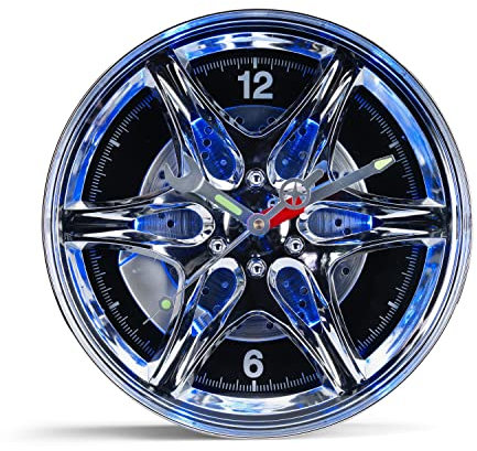 RED5 Wanduhr mit LED-Radfelge, Standard