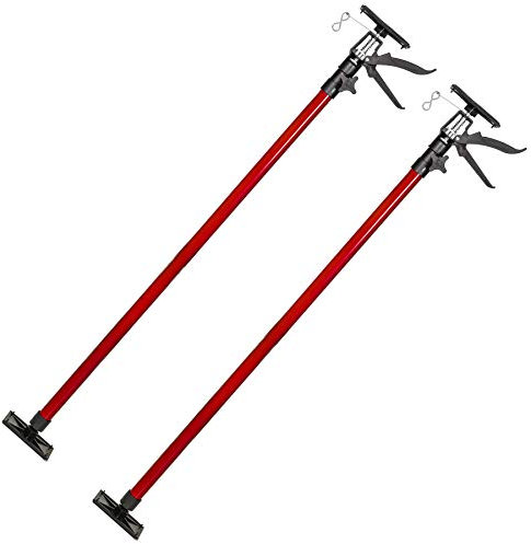 TecTake Pezzi PUNTELLO per Solai TELESCOPICO di Sostegno in Acciaio ESTENSIBILI da 115-290cm - Modelli Differenti - (2X Rosso | No. 402399)