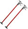 TecTake Pezzi PUNTELLO per Solai TELESCOPICO di Sostegno in Acciaio ESTENSIBILI da 115-290cm - Modelli Differenti - (2X Rosso | No. 402399)